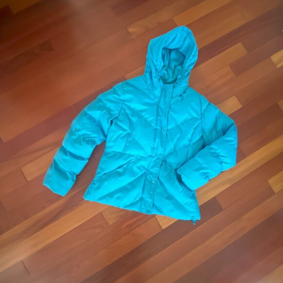 Blue Puffer Jacket Size Medium - Picture 1 of 9
